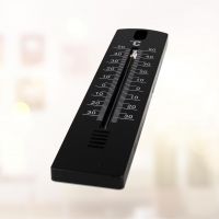 Thermometer 20 cm Kunststoff schwarz