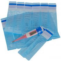 100 Hygienehüllen für Fieberthermometer mit Gleitmittel