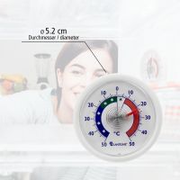 Kühlschrankthermometer rund 3-teilig Weiß