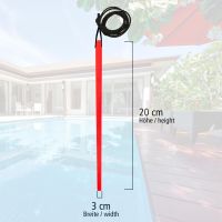 Poolthermometer rot sinkend